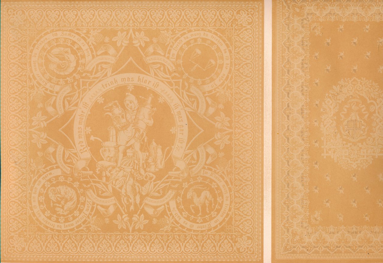 Damask Linen av Mr C. Faber, Stuttgart och Mrs. Burre Bros. Dumferline, 1863 av Robert Dudley