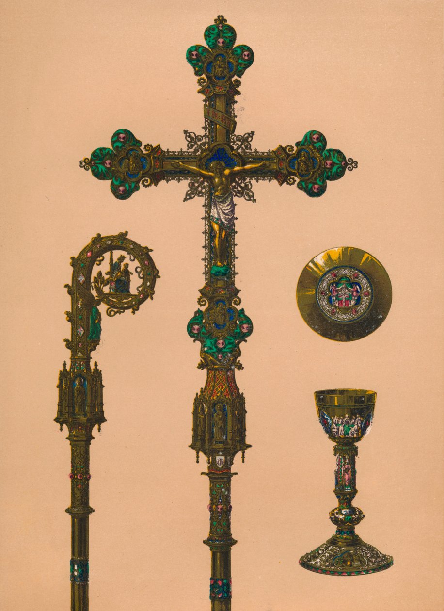 Föremål för kyrkligt bruk av E.C. Trioullier, Paris, 1893. av Robert Dudley