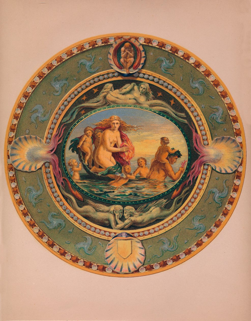 Platån i Majolica Ware, 1863. av Robert Dudley