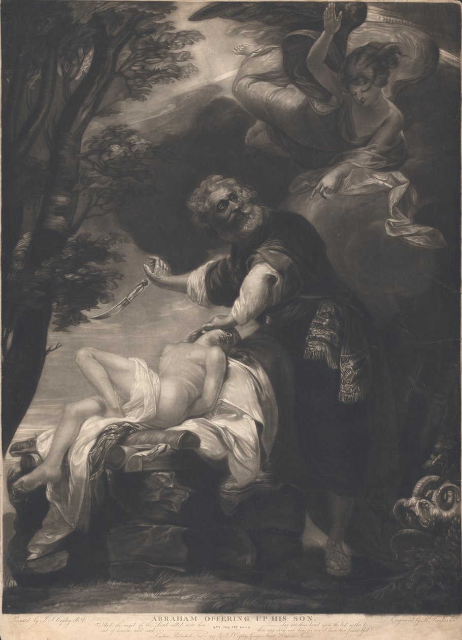 Abraham offrar sin Son av Robert Dunkarton