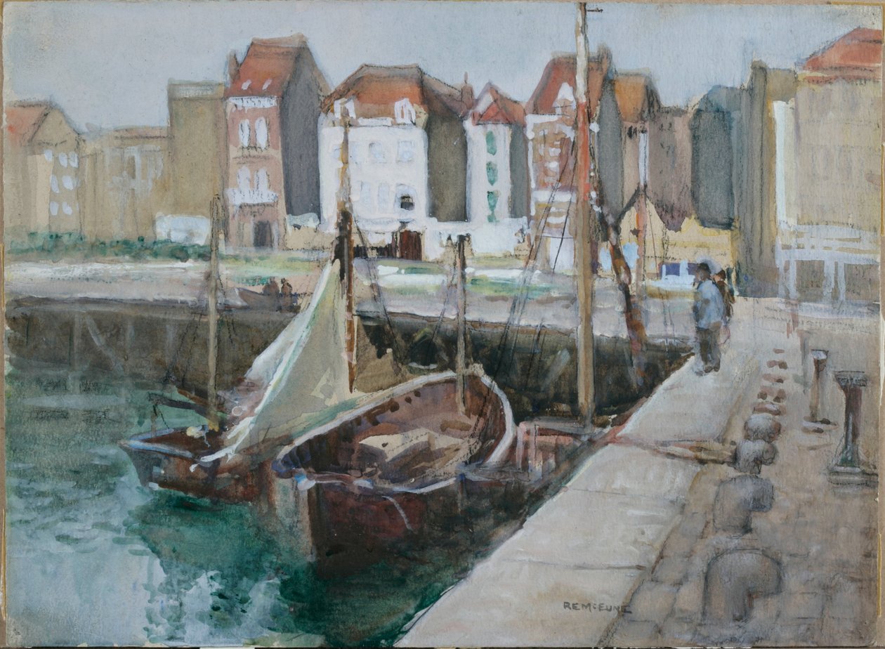 Blankenberge, Belgien (penna och akvarell på papper) av Robert Ernest McEune