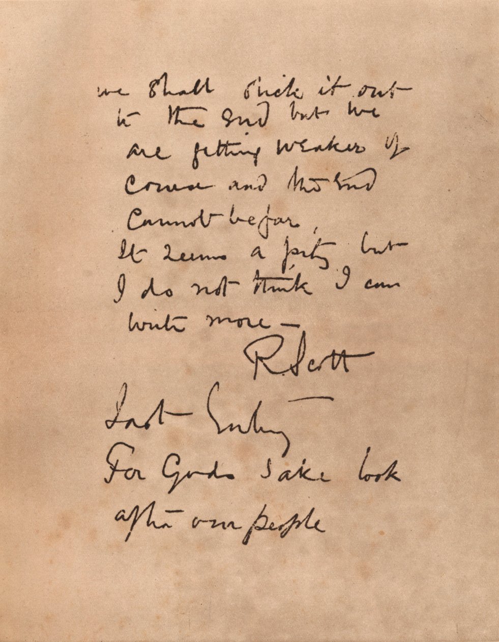 Den sista sidan av kapten Scotts dagbok, 1912 1935 av Robert Falcon Scott