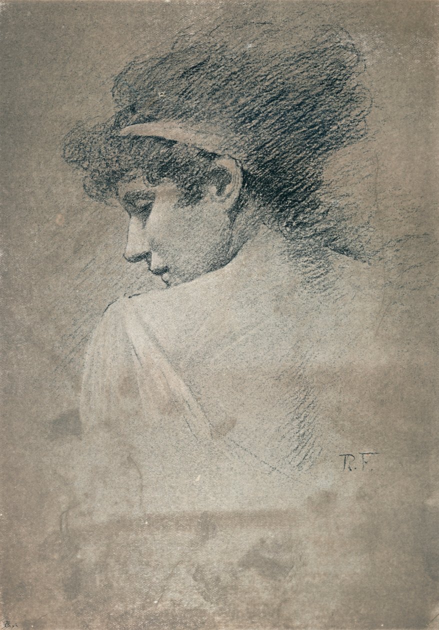 Kvinnostudie, c1895, 1897 av Robert Fowler