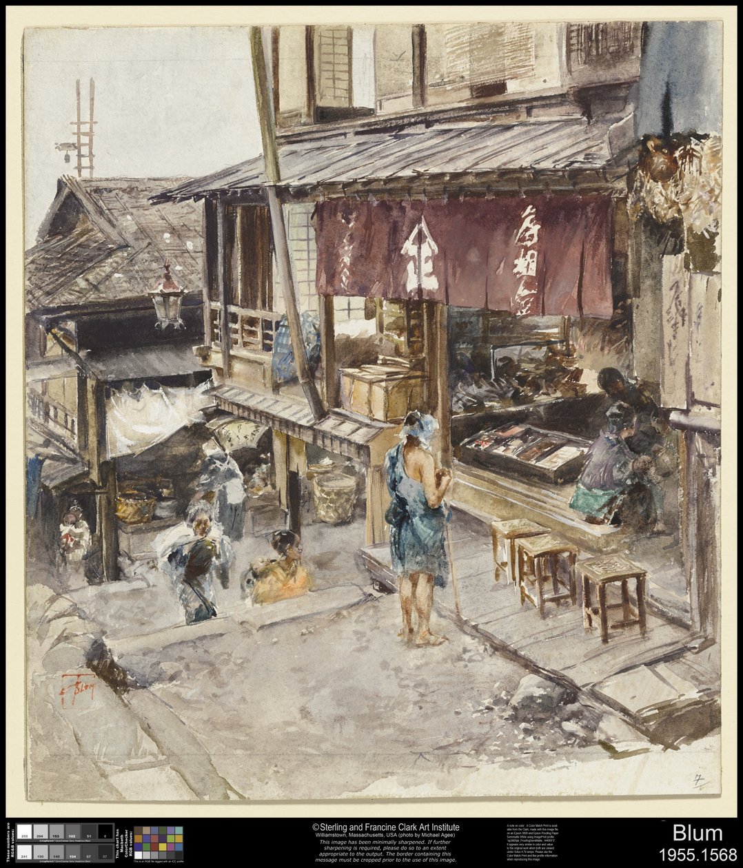 En gata i Ikao, Japan, III av Robert Frederick Blum
