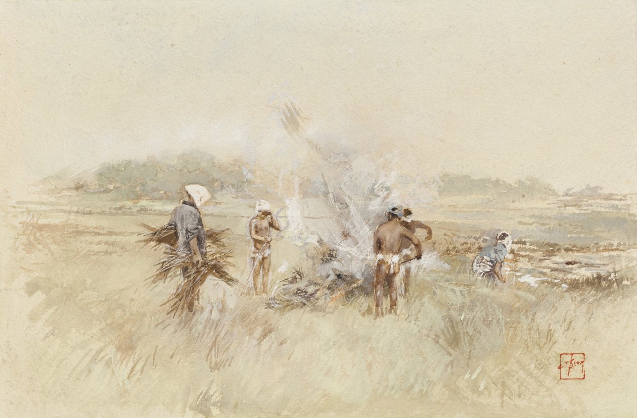 På jobbet hopade borsten på glödande bränder, 1867-1903 av Robert Frederick Blum