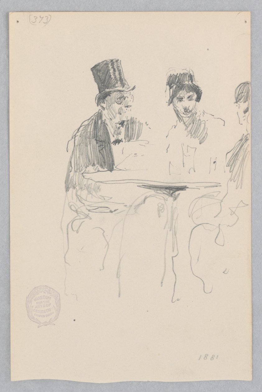 Caféscen av Robert Frederick Blum