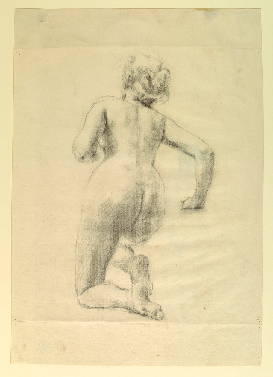 Ritning, figurstudie av Robert Frederick Blum