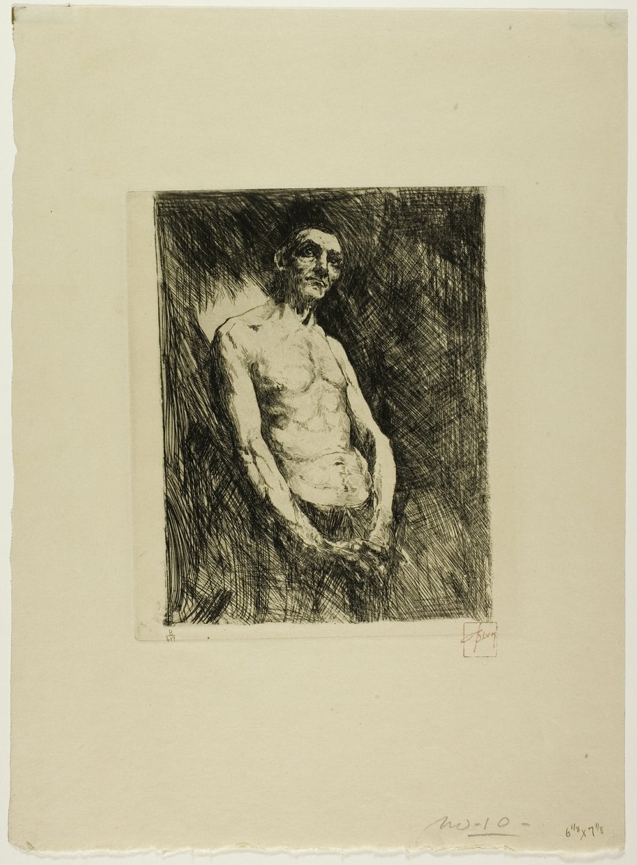 Halvnaken figur av en man av Robert Frederick Blum