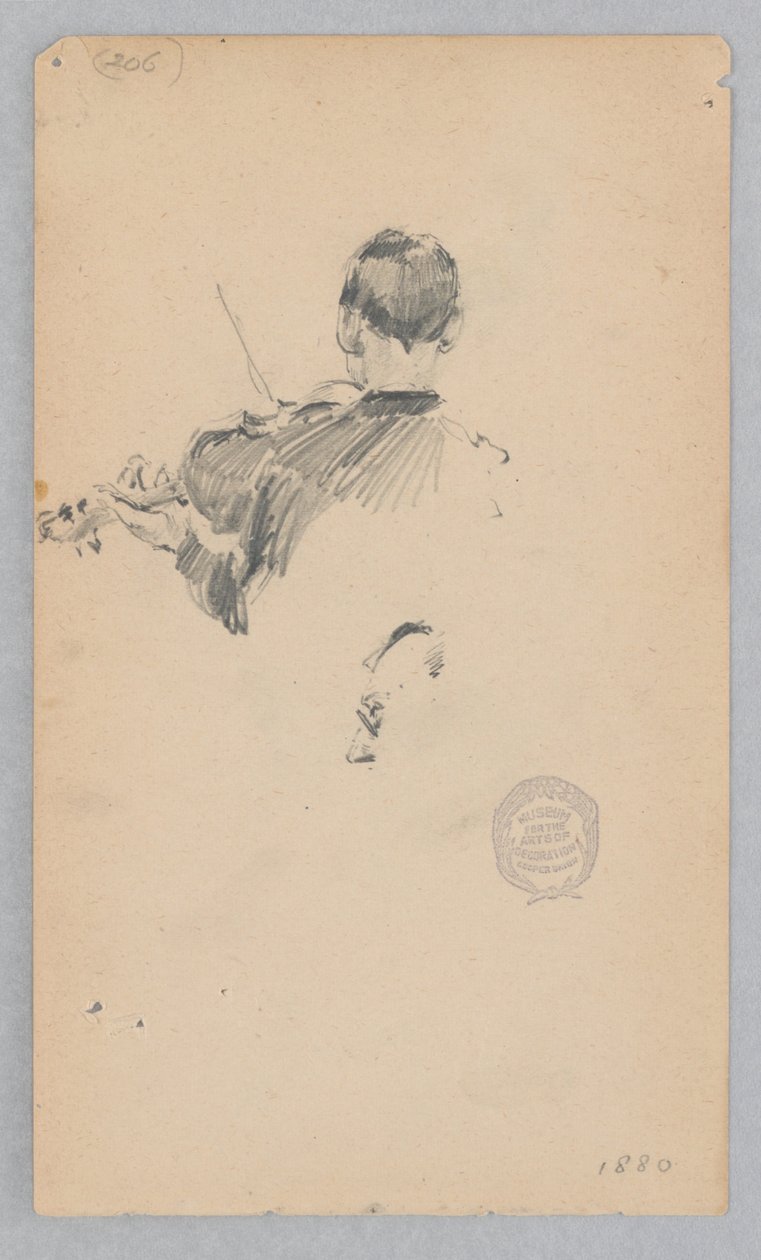 Musiker som spelar fiol av Robert Frederick Blum