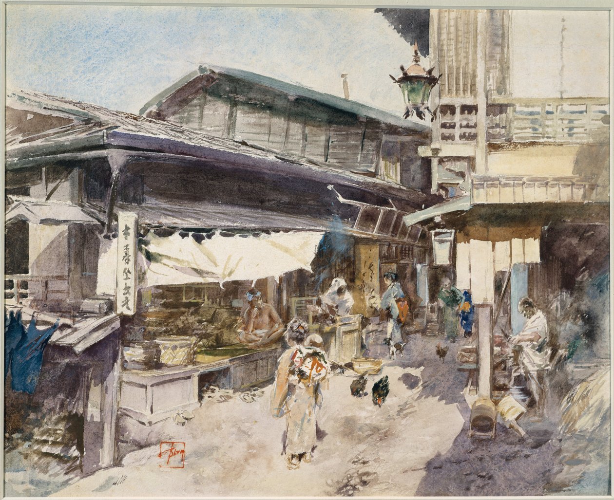 Gatuscen i Ikaho, Japan av Robert Frederick Blum