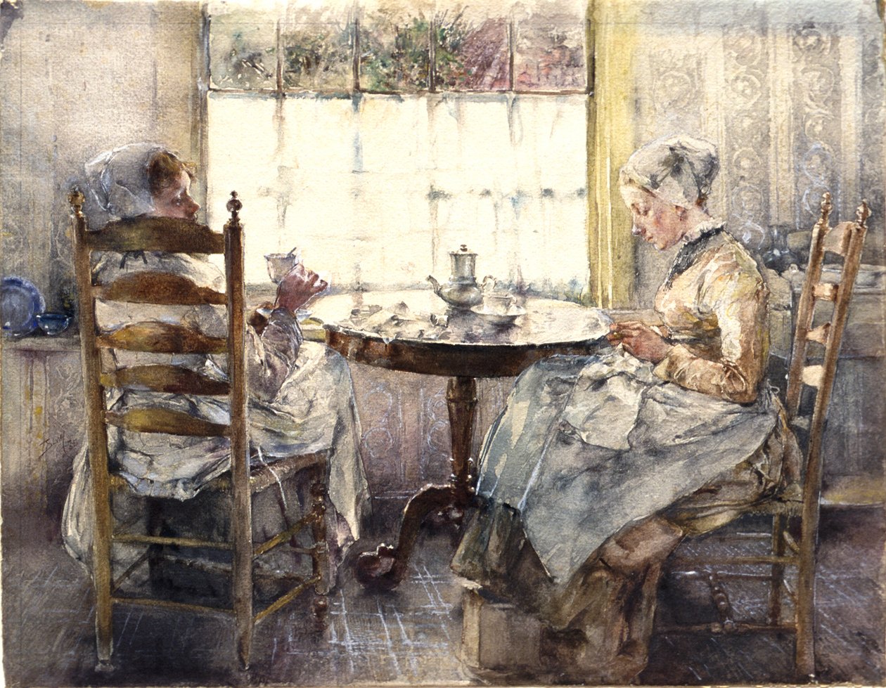 Två holländska flickor som dricker kaffe av Robert Frederick Blum