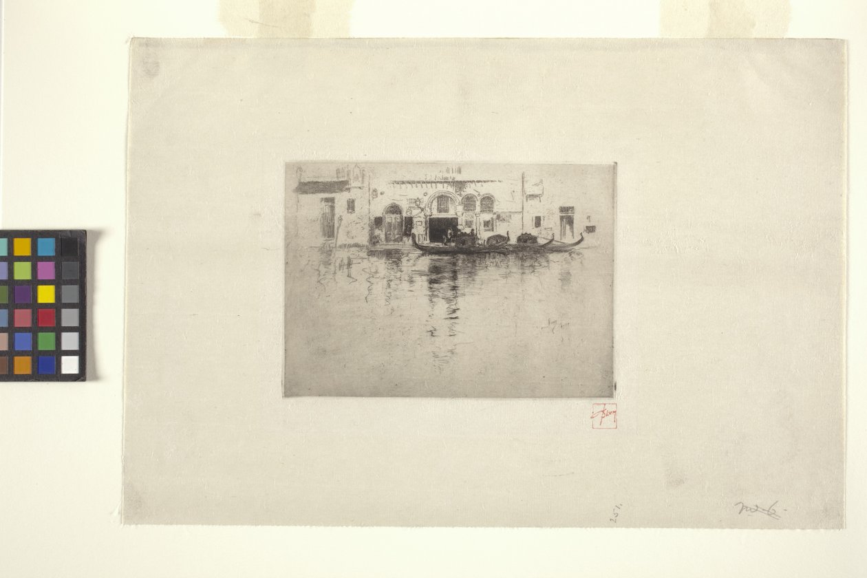 Venetianska kanalen (bläck) av Robert Frederick Blum