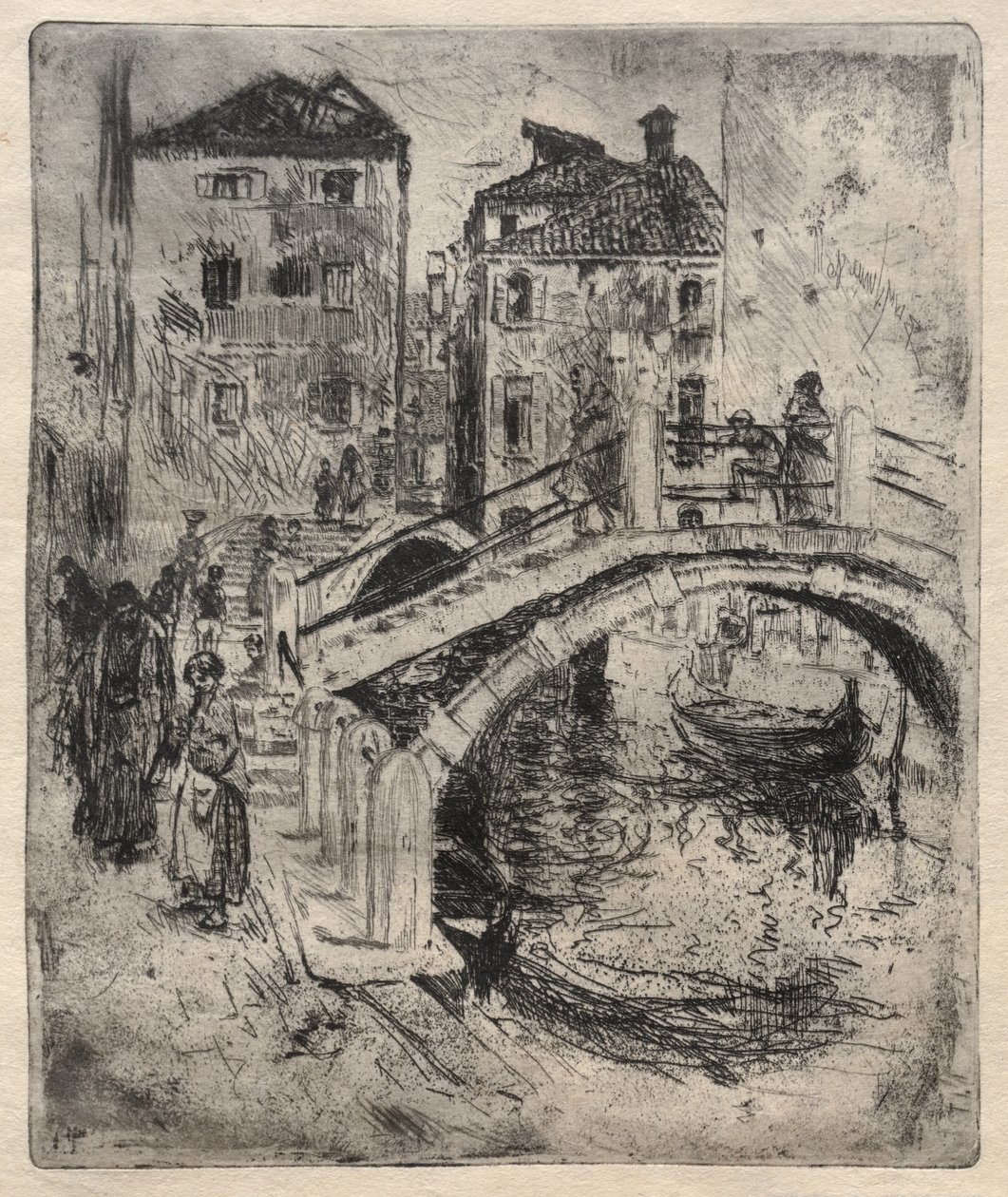 Venetianska kanalen och broar av Robert Frederick Blum