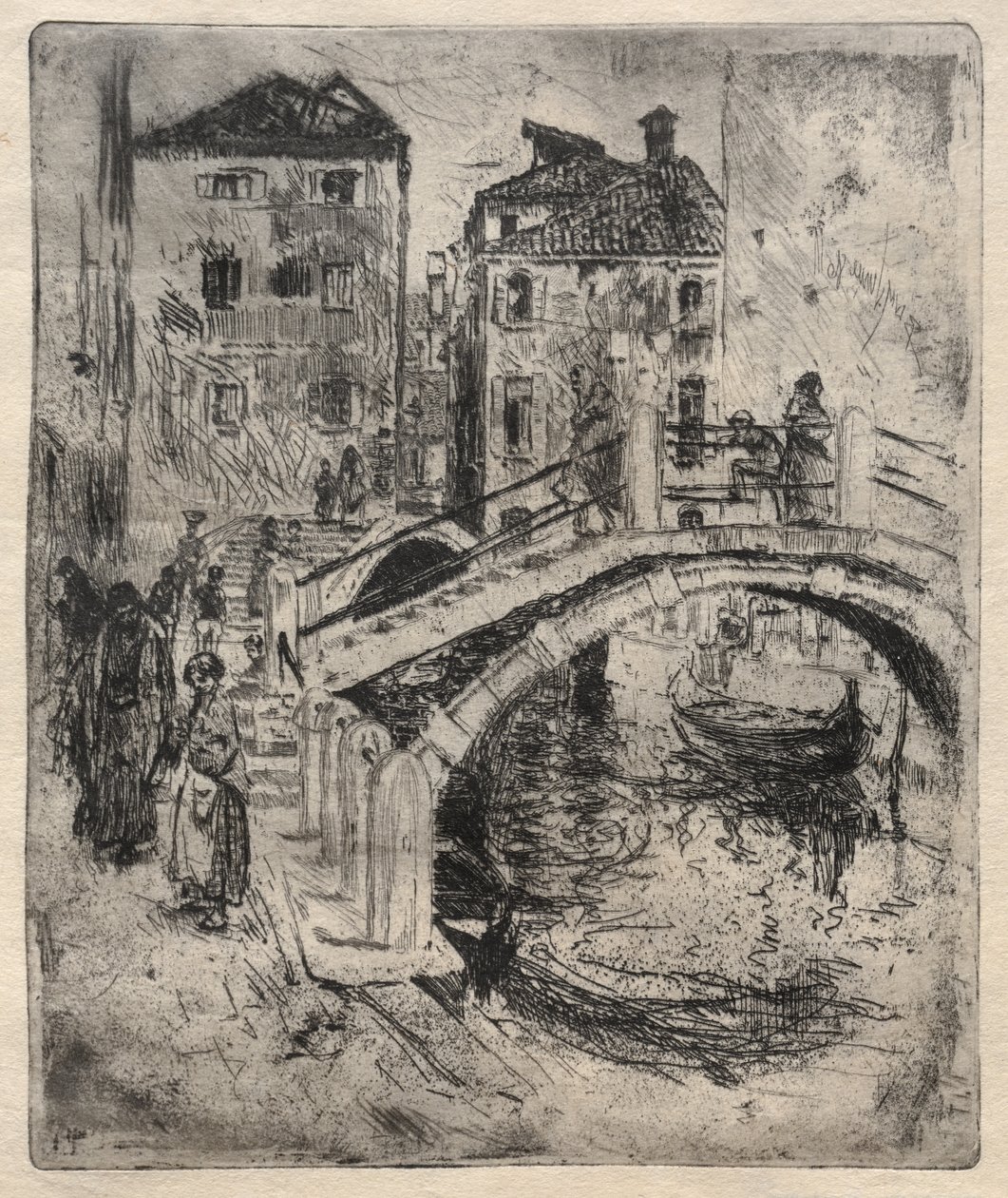 Venetianska kanalen och broar, 1886. av Robert Frederick Blum
