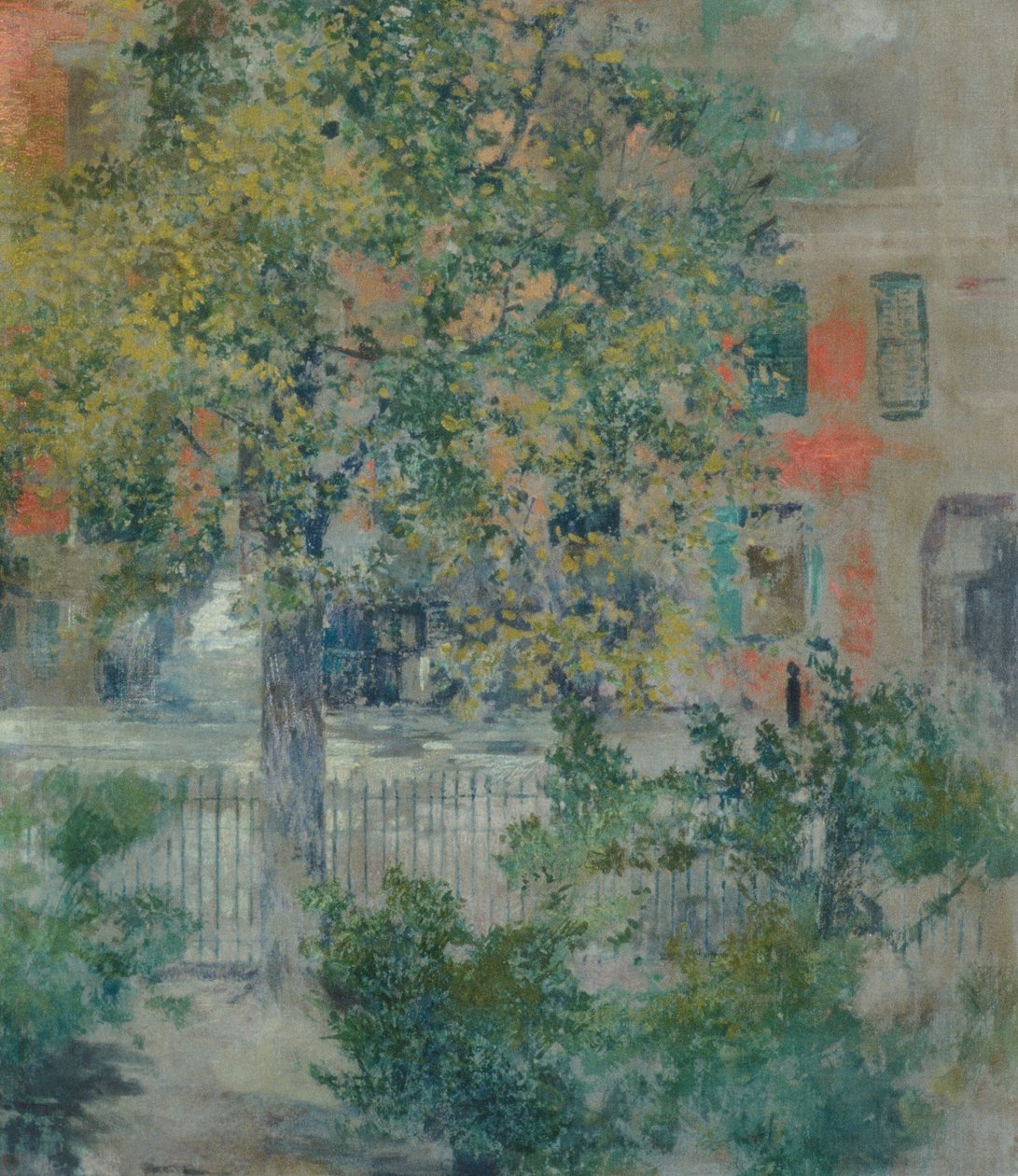 Utsikt från konstnärens fönster, Grove Street av Robert Frederick Blum