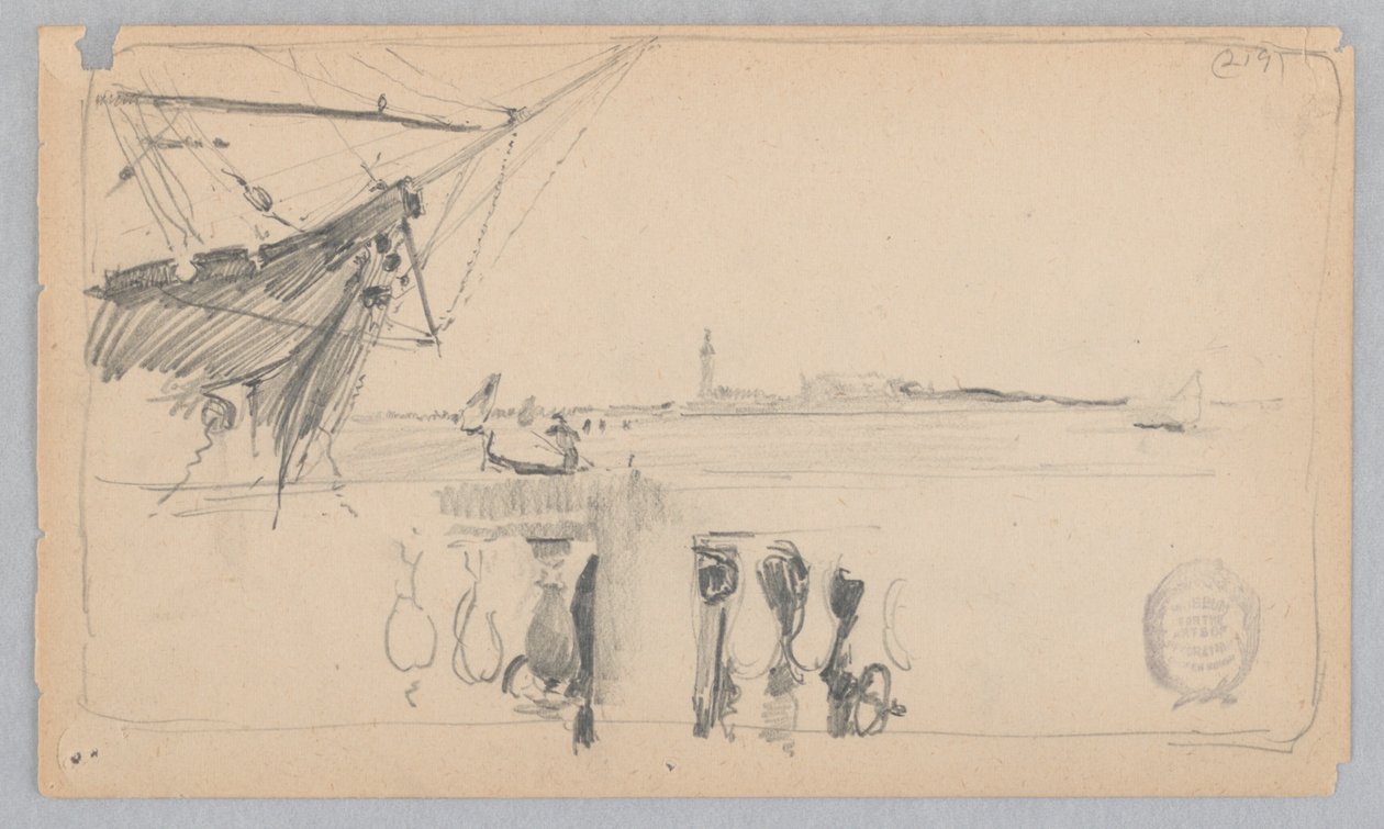 Utsikt över Venedig, Italien av Robert Frederick Blum