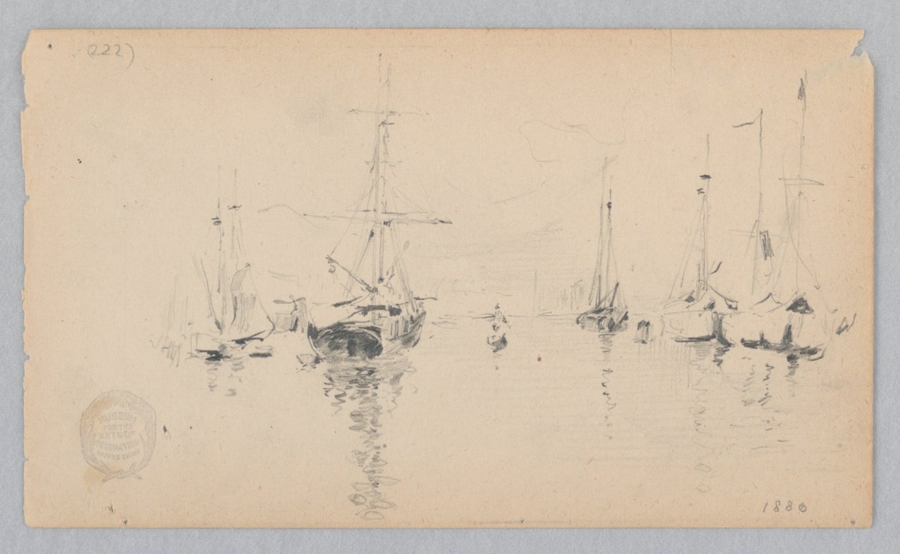 Utsikt över en hamn av Robert Frederick Blum