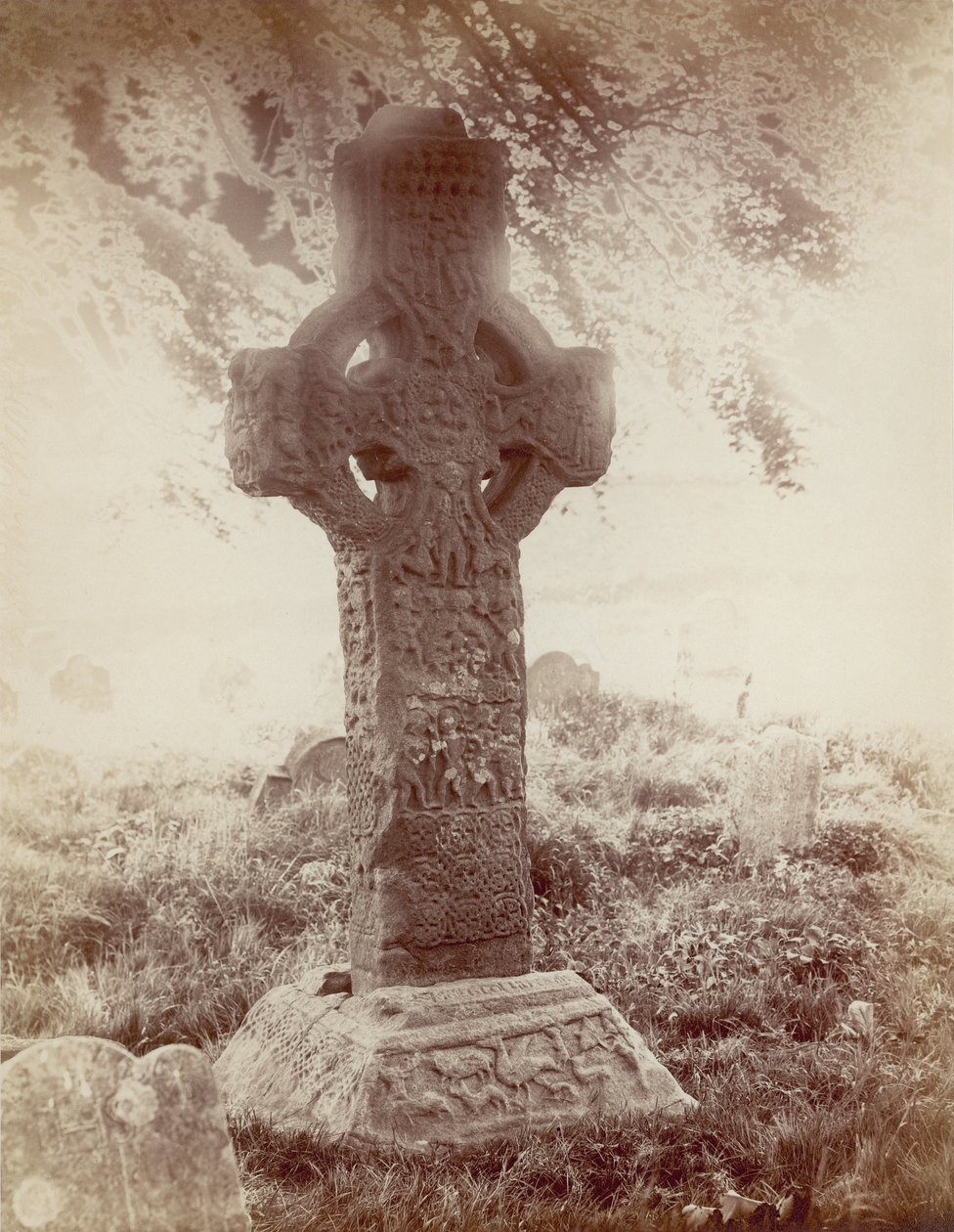 South High Cross, Kells, Co. Meath, Irland (sepiafoto) av Robert French
