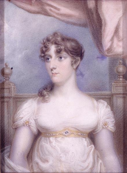 Mrs Robert Fulton, ca 1810-15 (akvarell på elfenben) av Robert Fulton
