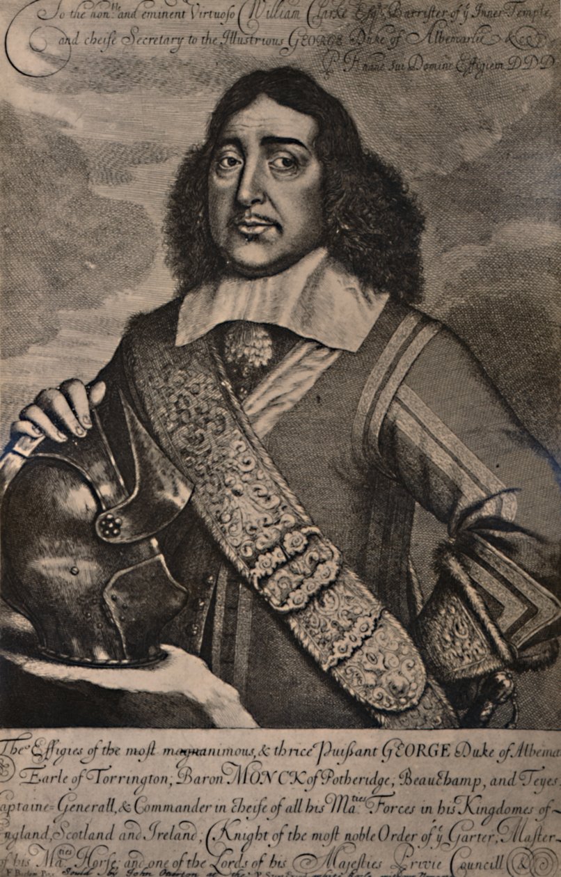 George Monck, 1:e hertig av Albemarle, engelsk soldat och statsman, 1600-talet 1894 av Robert Gaywood