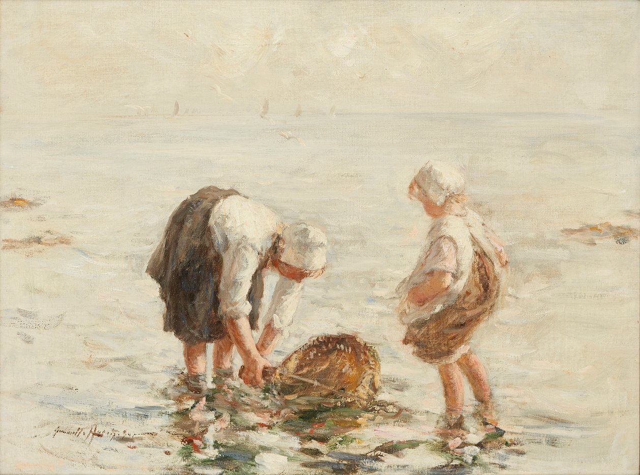 Räkor (olja på duk) av Robert Gemmell Hutchison