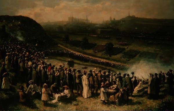 Översyn av den skotska frivilligstyrkan, Edinburgh av Robert Gemmell Hutchison