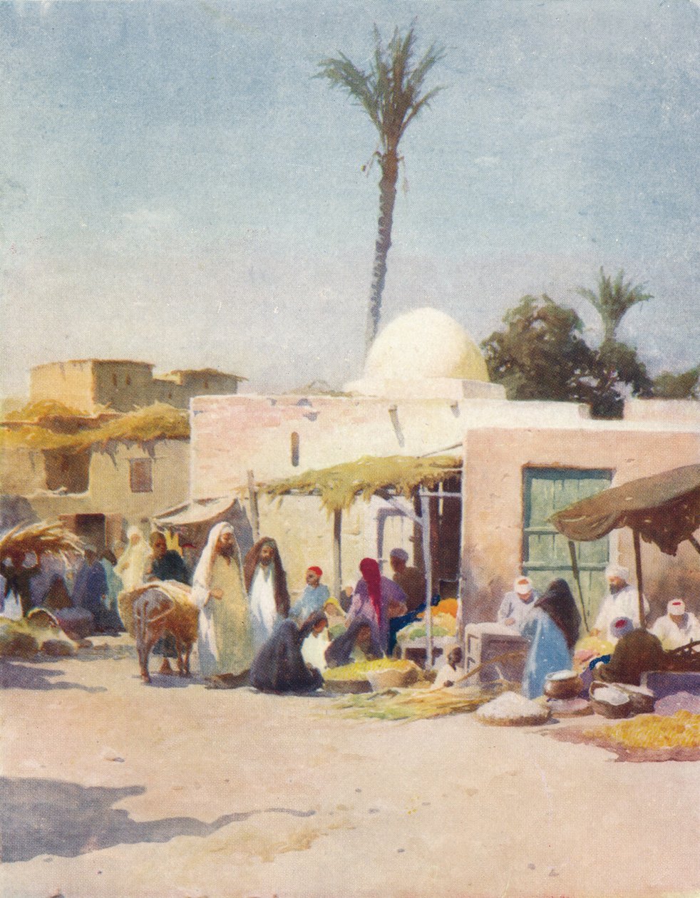 A Corner in the Market-Place, c1880, 1904 av Robert George Talbot Kelly