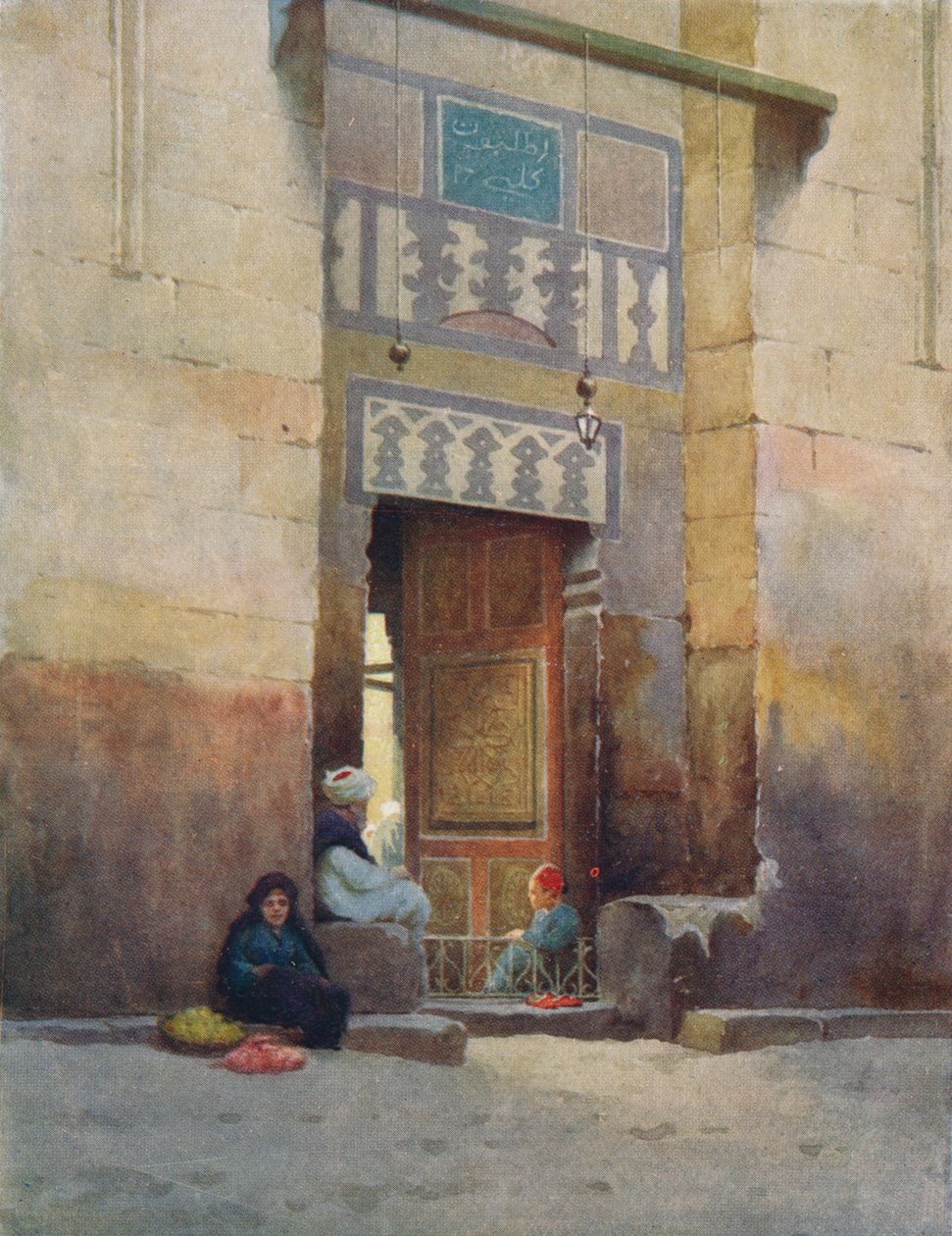 En moskédörr, Kairo, c1880, 1904 av Robert George Talbot Kelly
