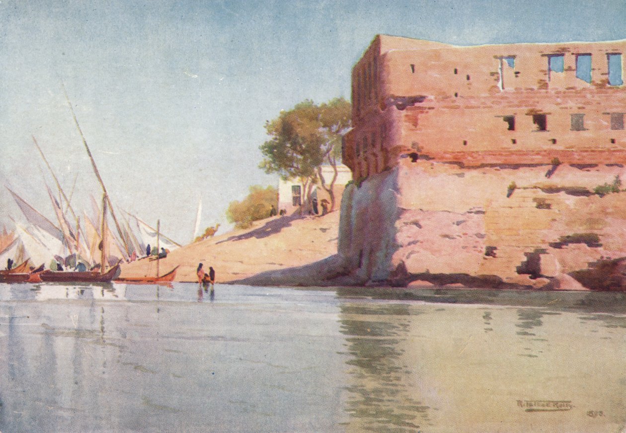Ett förstört palats vid Mit Gamr, c1880, 1904 av Robert George Talbot Kelly