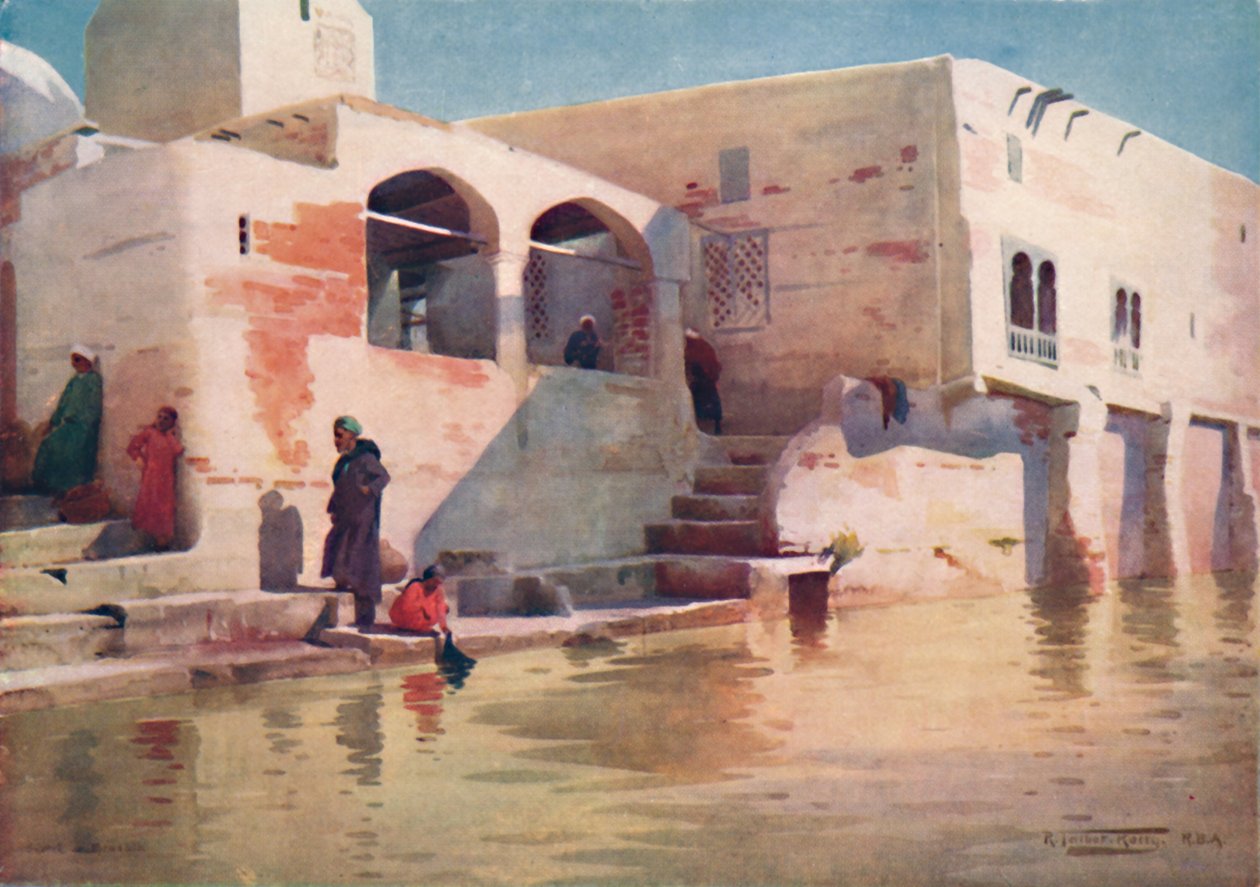 En moské vid vattnet i Menzala, c1880, 1904 av Robert George Talbot Kelly