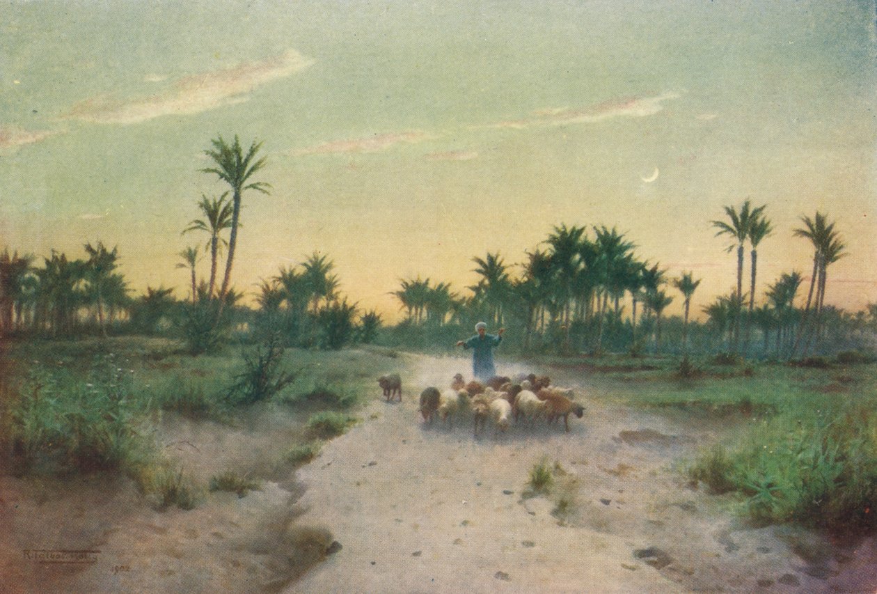 I landet Gosen - Afton, c1880, 1904 av Robert George Talbot Kelly
