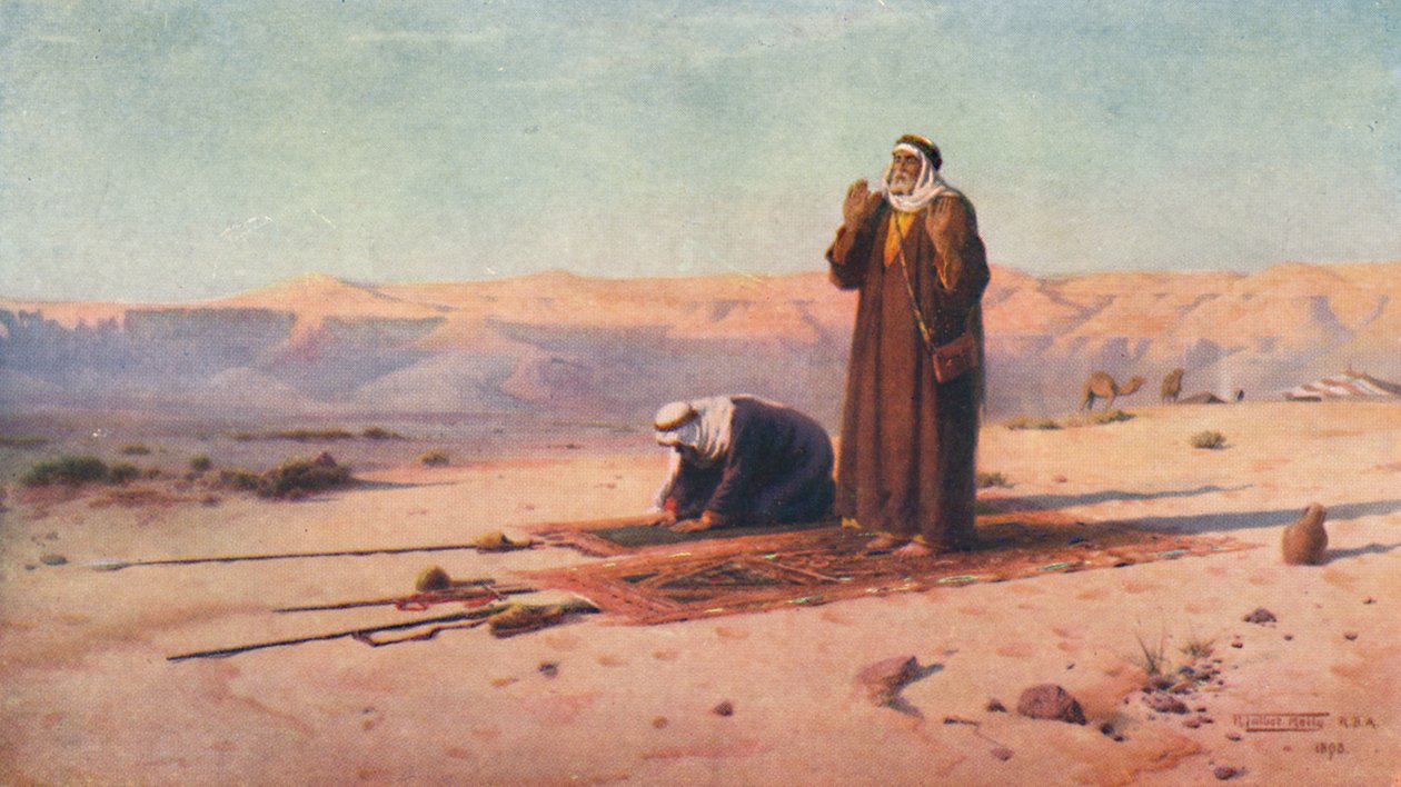 Bön i öknen, c1880, 1904 av Robert George Talbot Kelly