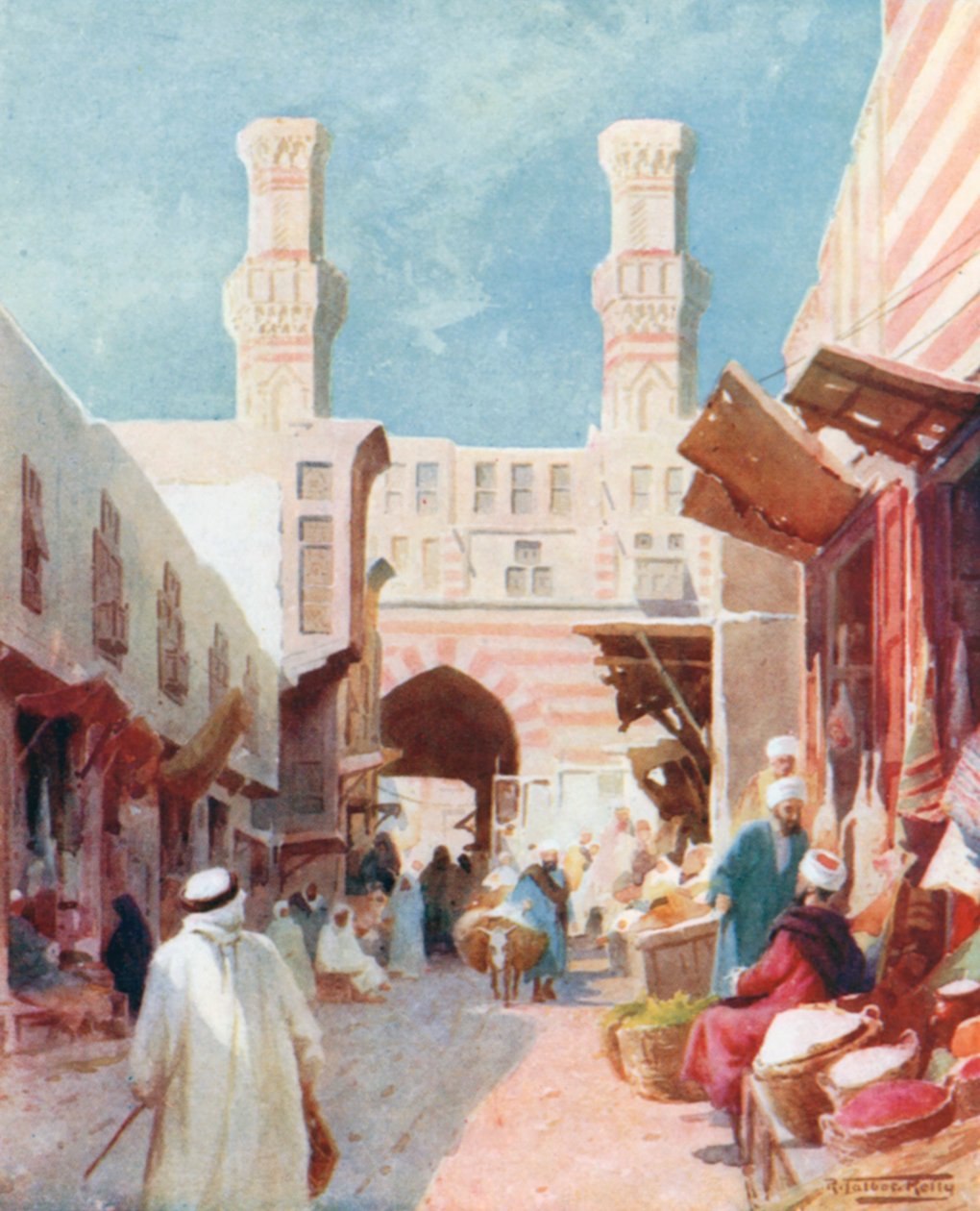 Bab-Zaweyla (färglitografi) av Robert George Talbot Kelly