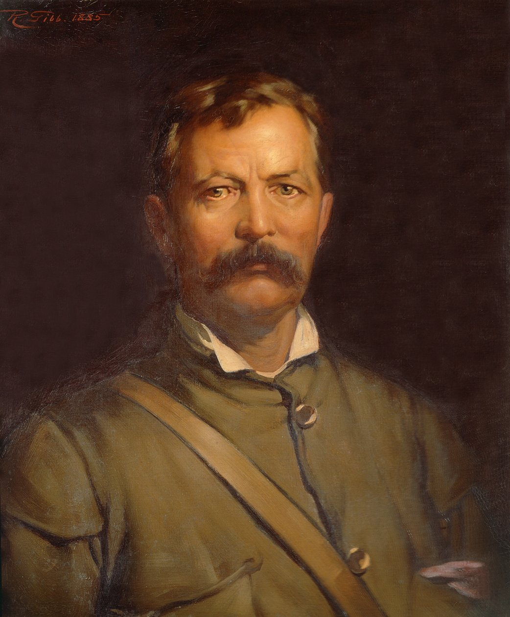 Porträtt av Henry M. Stanley, forskare av Robert Gibb