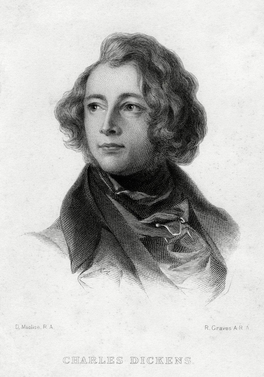Charles Dickens, engelsk författare, c1870-talet av Robert Graves