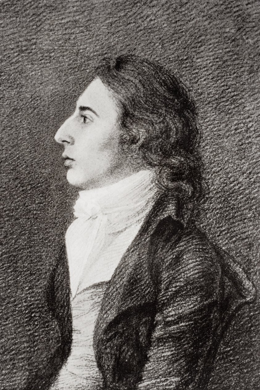 Robert Southey (1774-1843) från "The Life of Charles Lamb, Volume I" av E.V. Lucas, publicerad 1905 av Robert Hancock