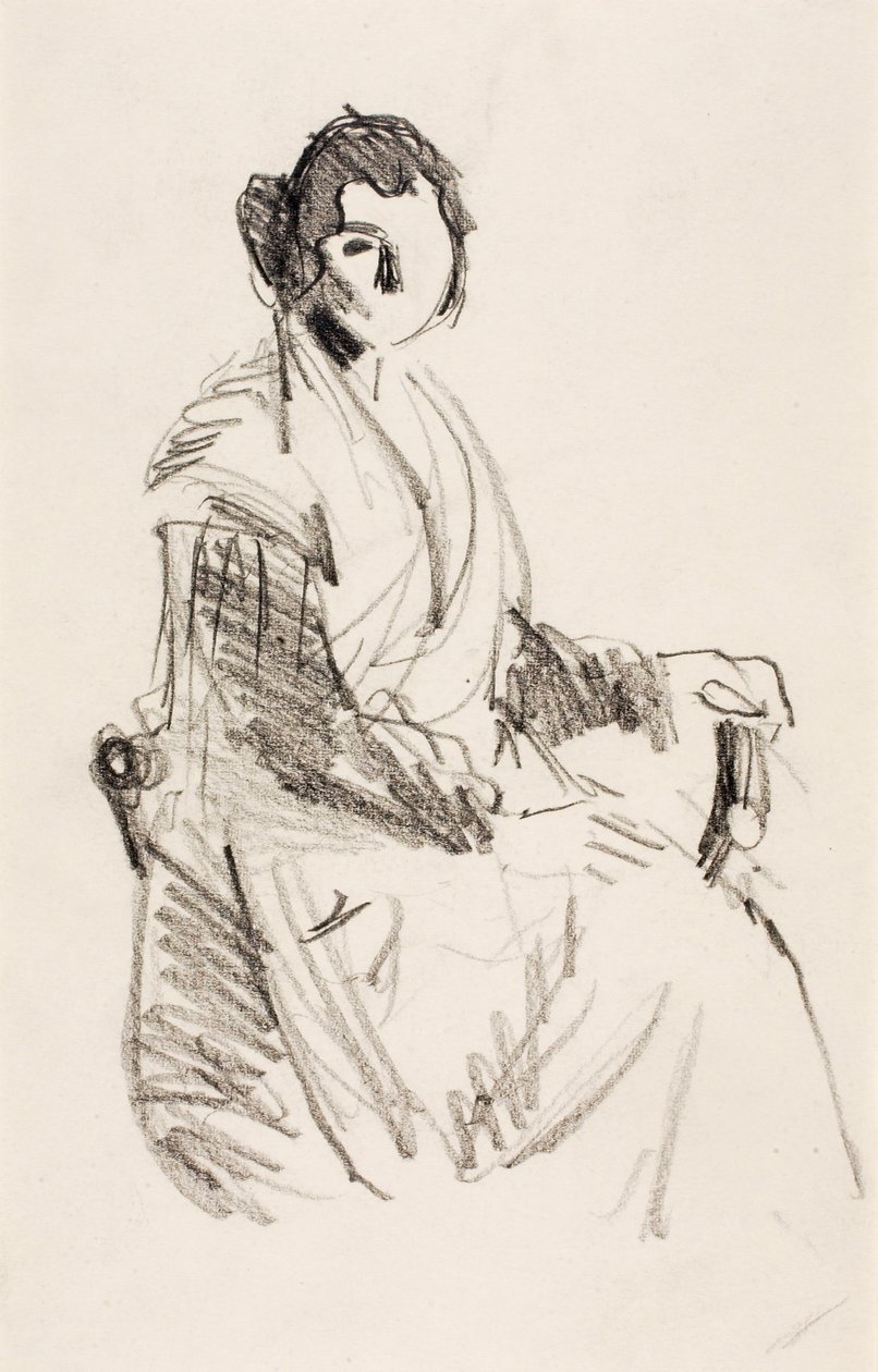 Sittande kvinna av Robert Henri