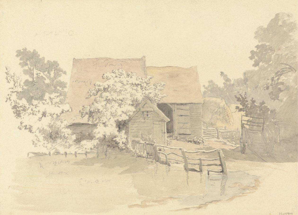 En gård vid Harrow av Robert Hills