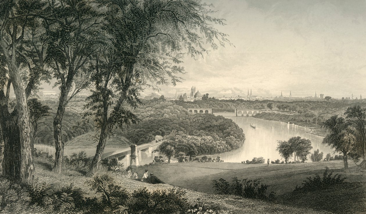 "Philadelphia från Belmont, West Park", 1874. av Robert Hinshelwood