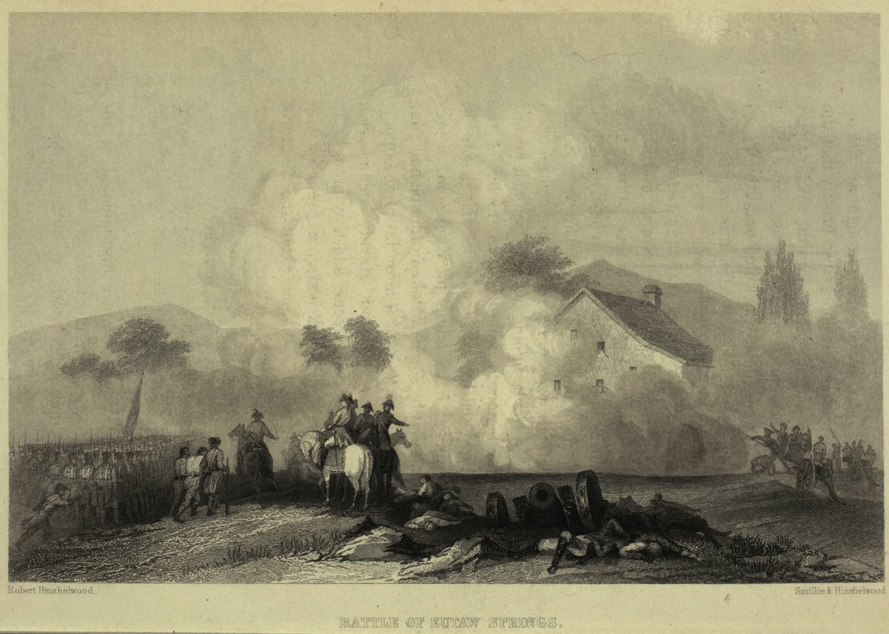 Slaget vid Eutaw Springs 1781 av Robert Hinshelwood