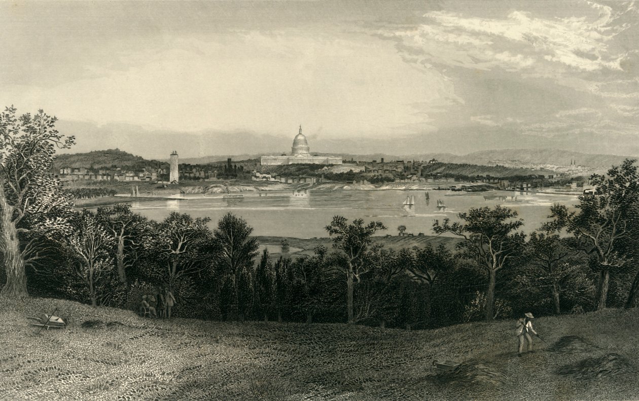 "Washington från Arlington Heights", 1874. av Robert Hinshelwood