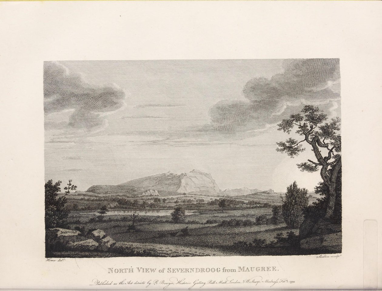 Illustration hämtad från boken Select views in Mysore, Tippoo Sultan country by Home, Robert och utgiven av Publicerad av Mr. Bowyer (gb, 1794) av Robert Home
