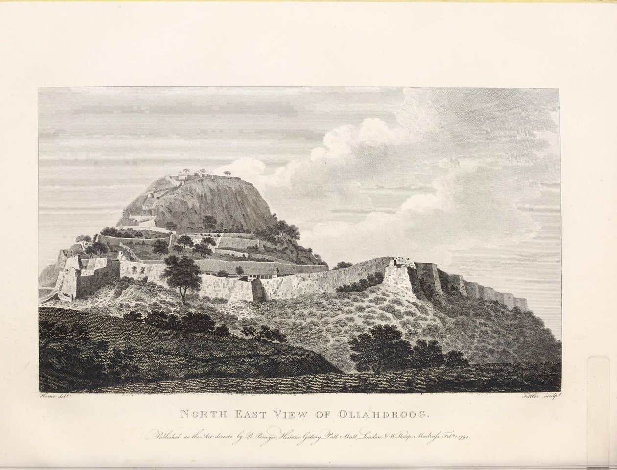 Illustration hämtad från boken Select views in Mysore, Tippoo Sultan country by Home, Robert och utgiven av Publicerad av Mr. Bowyer (gb, 1794) av Robert Home