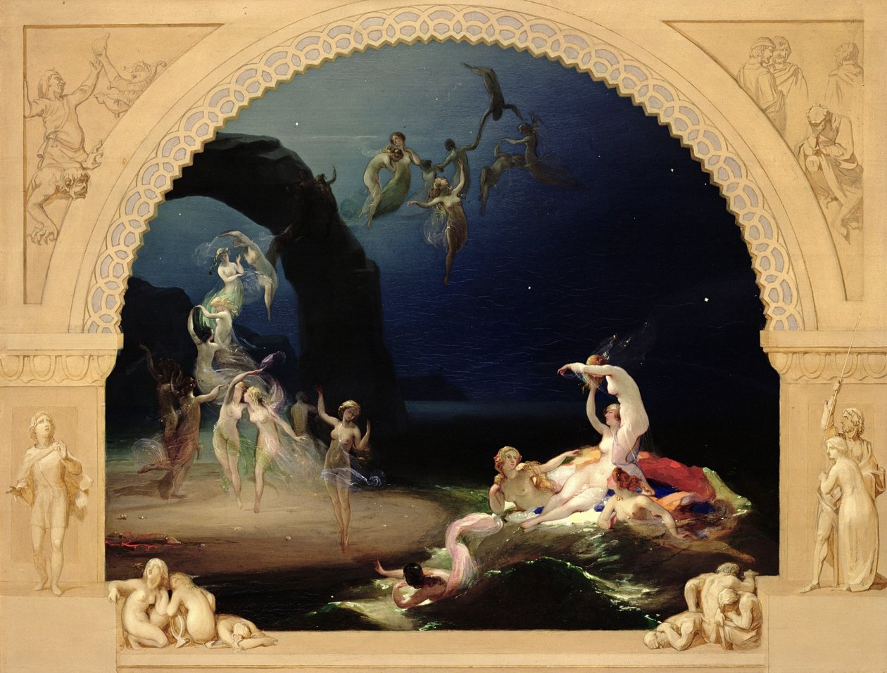 Kom till dessa gula sandar (panel) av Robert Huskisson