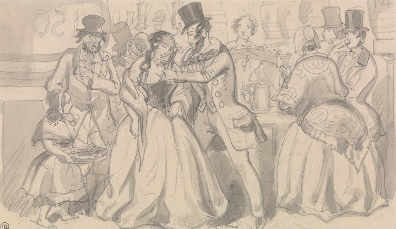 Offentlig förfriskning i lågsamhället av Robert Isaac Cruikshank