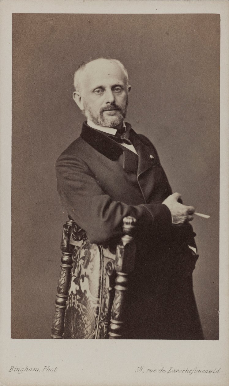 Porträtt av målaren Henri Lehmann 1814-1882, ca 1860. av Robert Jefferson Bingham