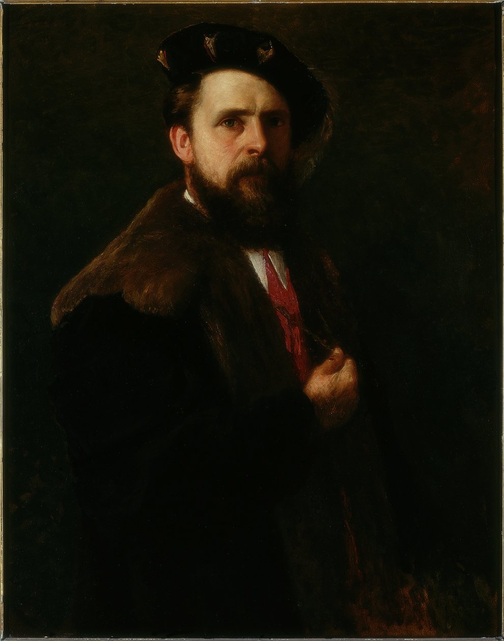 Självporträtt, ca 1913 (olja på duk) av Robert Jobling