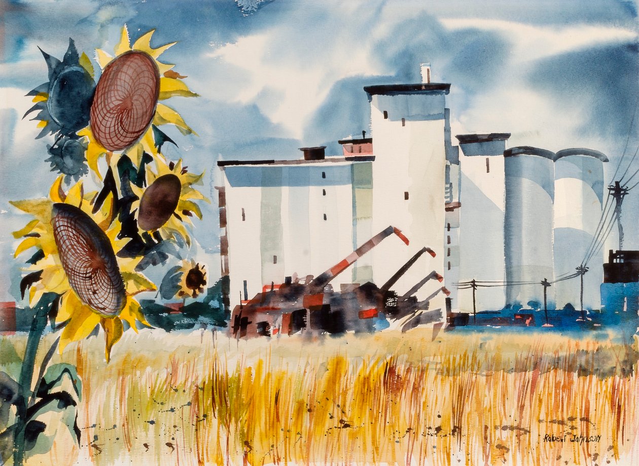 Spannmålsupplag, Kansas av Robert Johnson