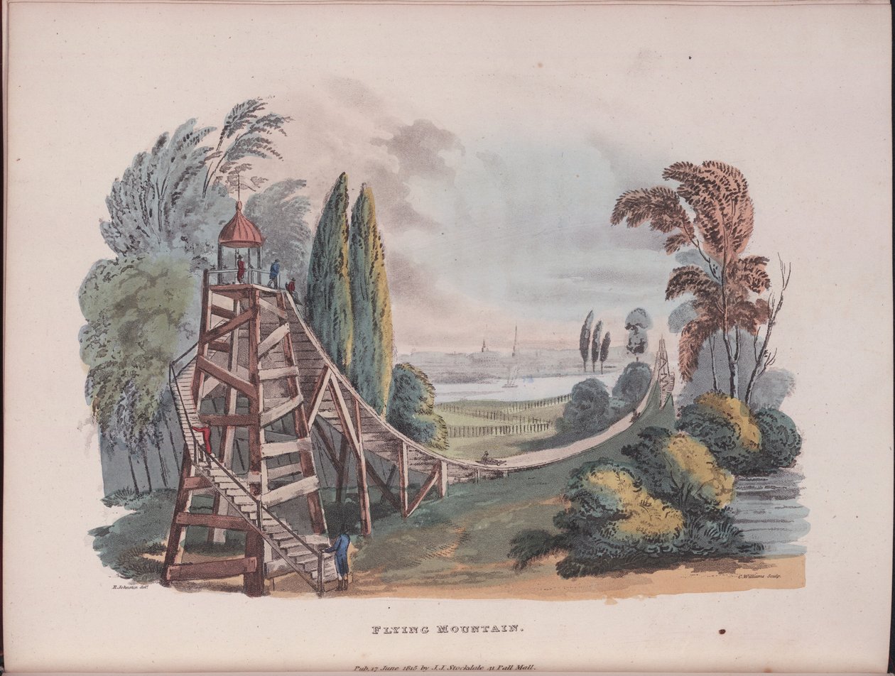Flying Mountain Montagnes Russes i Lilla Ryssland, 1815 av Robert Johnston