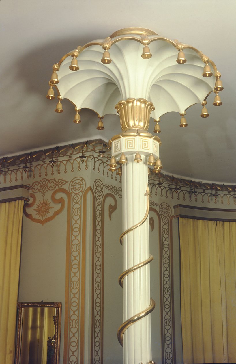Detalj av en kolumn i norra salongen, 1815-23 foto av Robert Jones